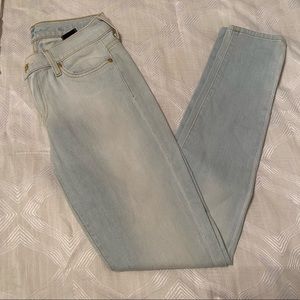 7 for All Mankind Skinny Jeans - light blue wash